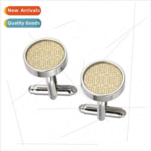 new gold silver two-color milgrain maze French cufflinks men