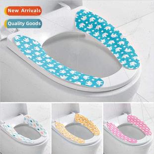 paste static toilet Printed washable cut stickers cartoon