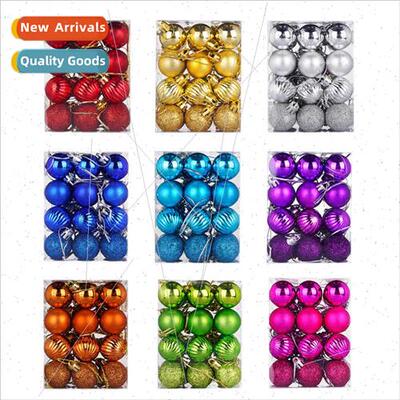 Christmas decorations 3cm 24Pcs plated plastic shaped Christ