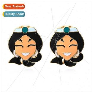 nurse temperament earrings diamond car Fashion glaze elegant