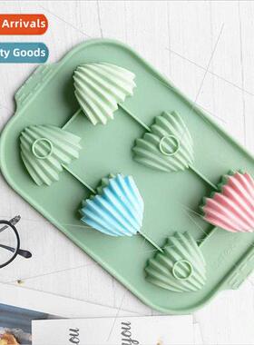 6 heart-shaped shells 75 chocolate biscu molds cake molds ic