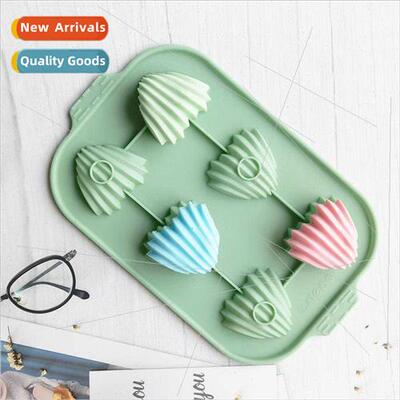6 heart-shaped shells 75 chocolate biscu molds cake molds ic