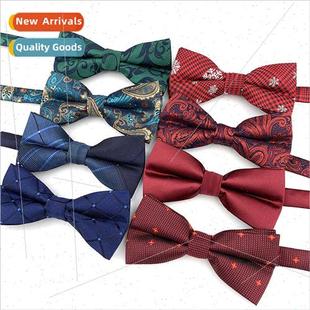 Wine Red Brish Bow Fas Dress Tie Wedding Men Big