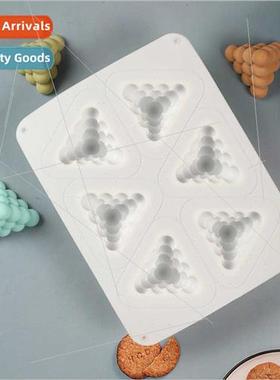 6-link Pyramid Rubik Cube 684 Cake licone Mold Mousse Chocol