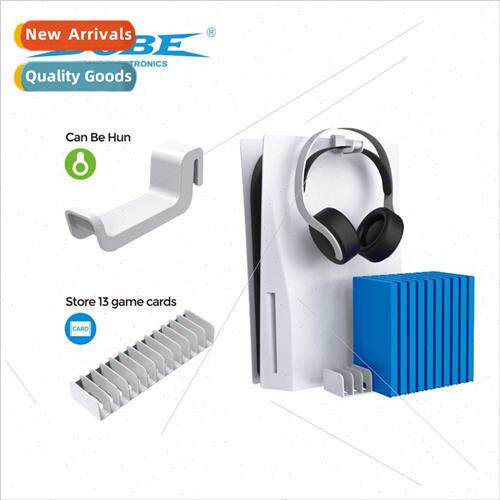 PS5 Console Game Disk Organizer PS5 Console de Mount Headset