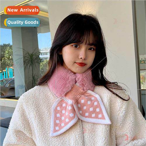 Korean  fall winter imation otter rabb hair neck scarf scarf