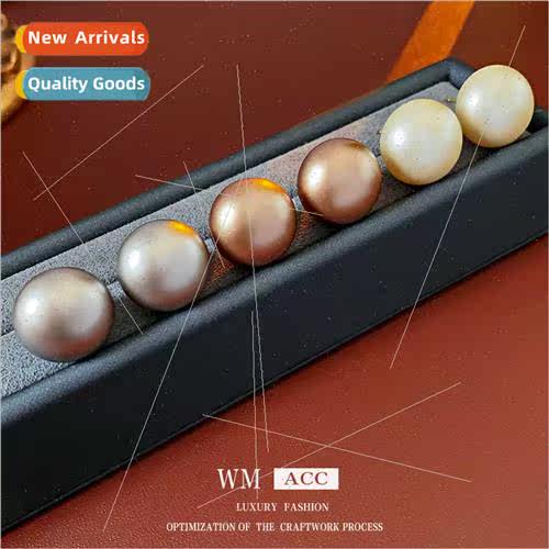 silver needle simple pearl earrings fall winter hundred wh e