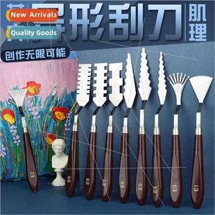 Color Scraper Painting Supplies Shaped Mixing Oil