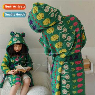 new Vegetable Ping Pong Bathrobe Hooded Parent Child Adult H