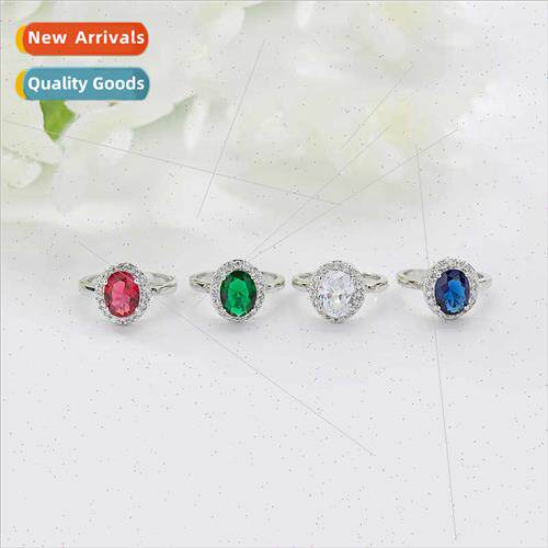 mulation pink tourmaline ring women color diamond oval blue