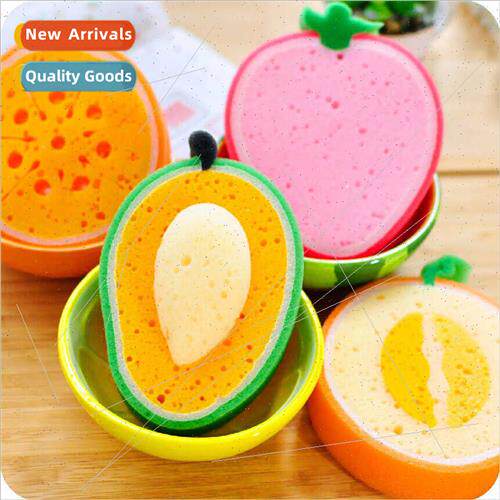 New fru-shaped thickened sponge dishwashing wipe cleaning cl