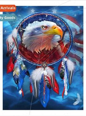 Handmade Full Stch Dreamcatcher Eagle Cross Stch ving Room B