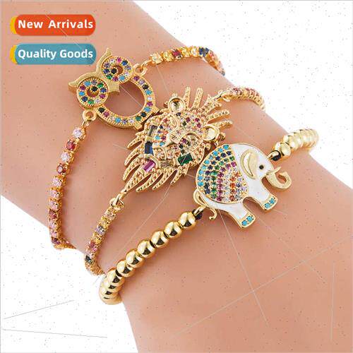 Europe ins fashion hundred bracelets women copper micro-set