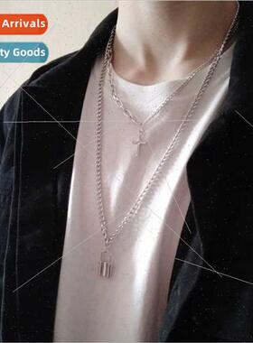 Europe creative fashion punk retro jewelry double layer simp