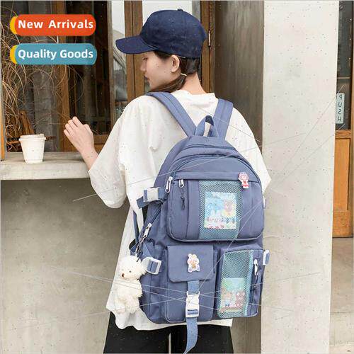 new ins shoulder bag female middle school schoolbag Korean f