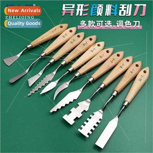 mixing color painting oil woode student spatula art