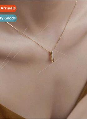 Geometric lines necklace women niche simple new collarbone c