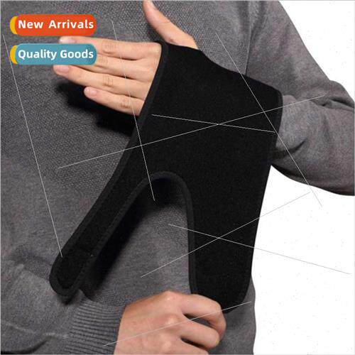 Black Left Handed Outdoor Sports Steel Plate Wrist Brace HBr
