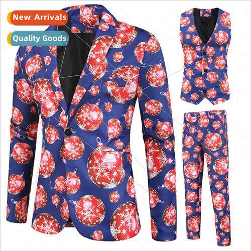 fall winter new casual 3D printing su vest su pants su 3PCS