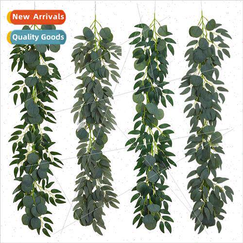 Artificial hanging apple leaf eucalyptus leaf vine Decorativ