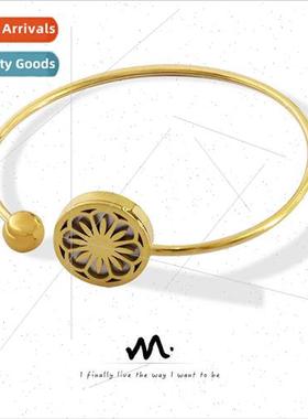 French Vintage Chrysanthemum Water Shell Stch Soft Wire Brac