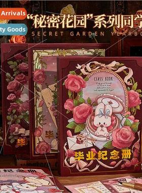 Rose classmate book ins high color graduation memorial book