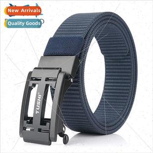 automatic buckle dry canvas quick outdoor men Hundred belt