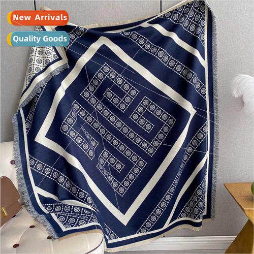2023 Autumn Winter Large Square Scarf Scarf Elegant Celebry