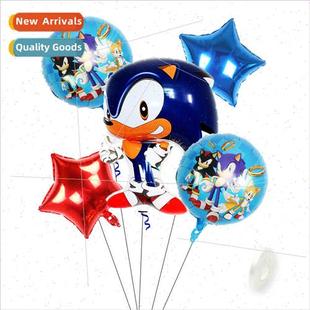 shaped Sonic Boy Cartoon foil inch aluminum balloon