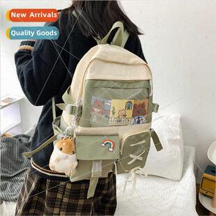 cute large capacy schoolbag soft Korean backpack girl female