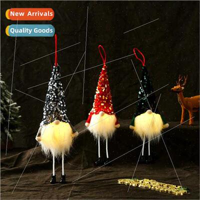 Christmas Long Legs Faceless Glowing Doll Home Gnome Sequin