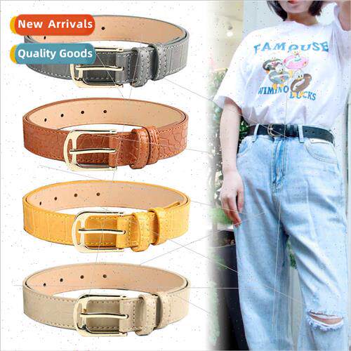 mple versatile ins belt female dress jeans pants belt Korean