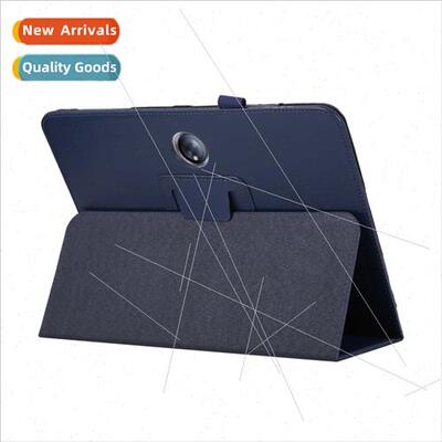 适用OppoPad2 Tablet Case Lychee Pattern Bifold StLeather Cas