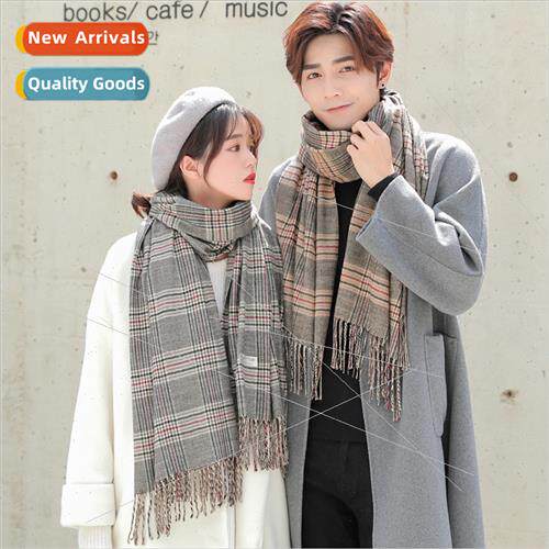 England plaid scarf 2018 fall and winter new power warm thic