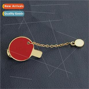 wind ping pong fashion shirt sports brooch clothing creative