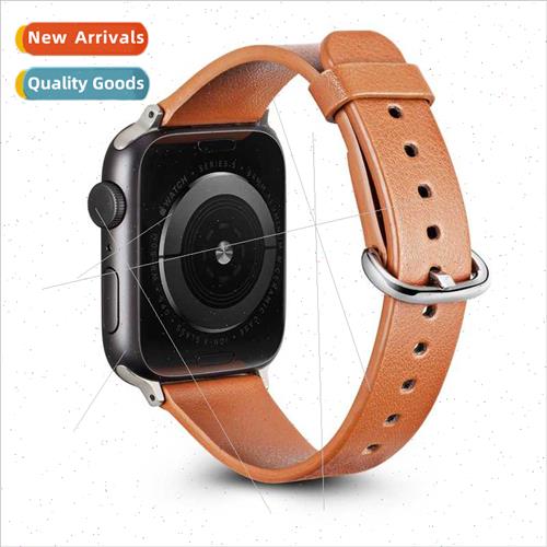适用Apple SE/1/2/3/4/5/6 generation leather watch apple watc