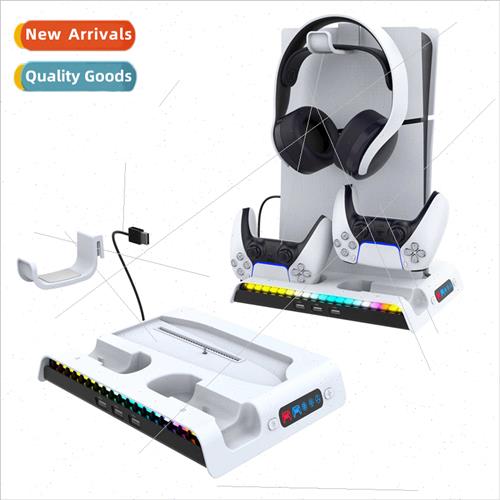 PS5Slim Console Cooling Dock wh 3-speed Airflow PS5 Gamepad