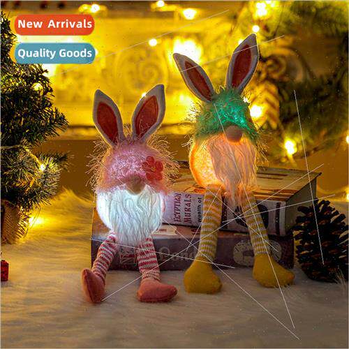 New ornaments luminous faceless doll decorations wh lights E