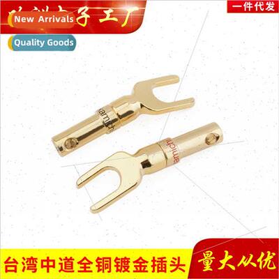 Nakamichi all-copper gold-plated plug Speaker cable Y-type p