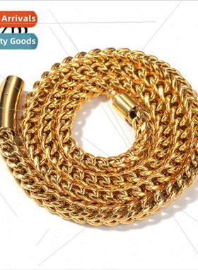 Europe tide men stainless steel posive negative chain bracel