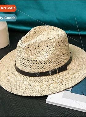 Brish jazz hat summer men bowler hat gentleman hat straw hat