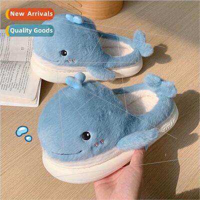 Boys girls indoor warm plush baby cotton shoes winter cartoo