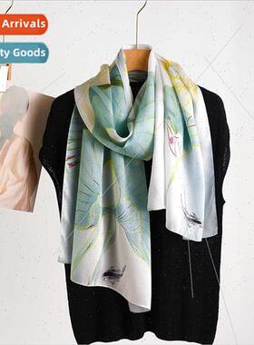 2023 spring summer new mulberry silk sunscreen thin satin si