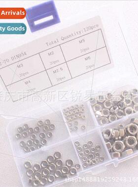New 120pcs plastic box M2M2.5M3M4M5M6 stainless steel nut sc