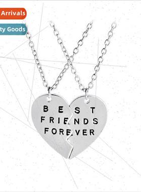One color  made best friends necklace BFF best friends ever