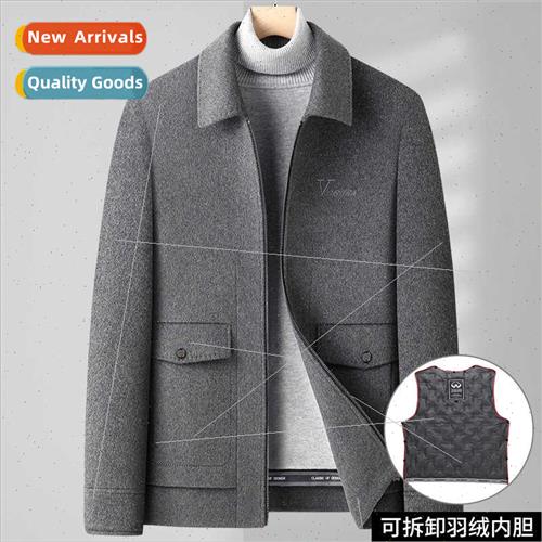 Autumn new wool tweed jacket men business casual new jacket