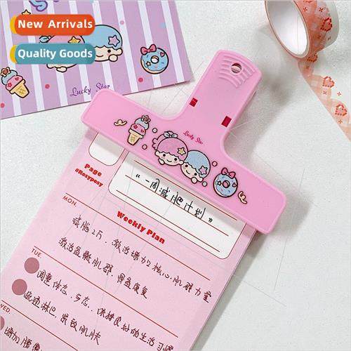 Sanrio handbook ticket holder new color retro plastic clip h