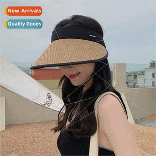 female straw Korean top 2023 hollow fashion hat sports