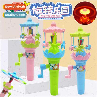 ghted hand-cranked merry-go-round Ferris wheel spinning whee