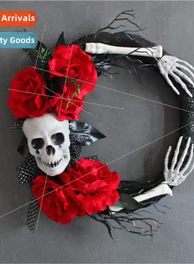 Halloween skeleton red rose ghost hgarlghost party venue hor